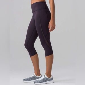 Lululemon Pace Perfect Cropped Leggings (17") -Boysenberry Purple Running Active